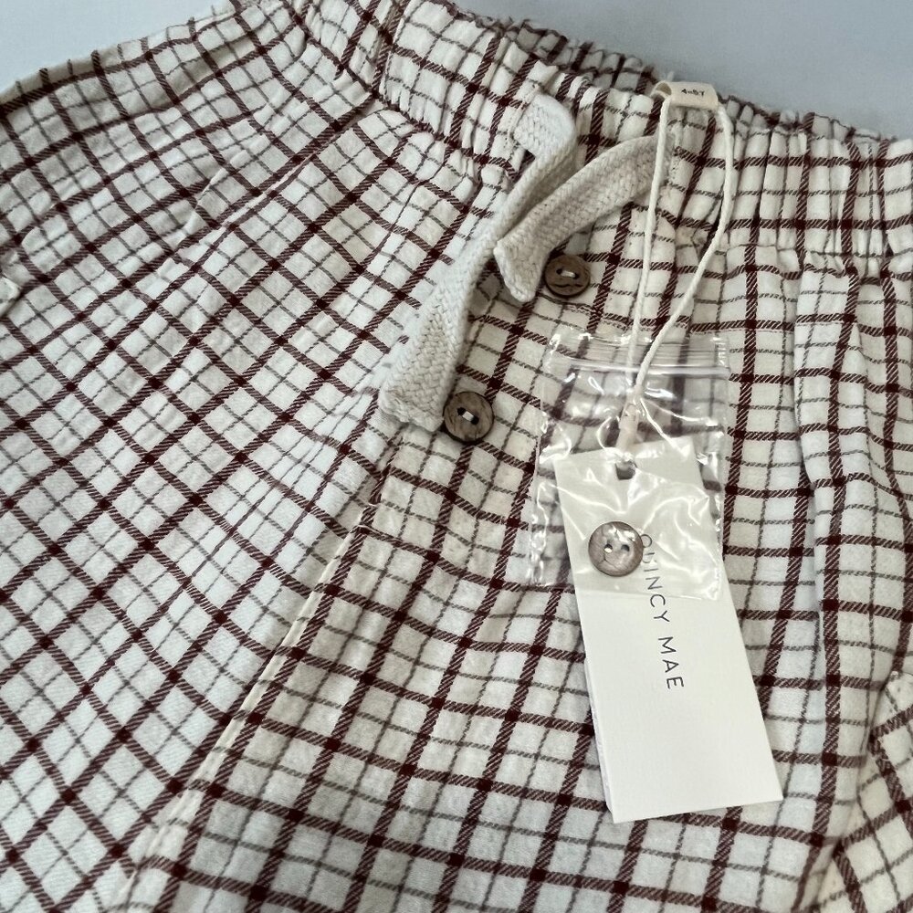 Boy - 4-5Y - NWT Quincy Mae Luca Pant in Holiday Check